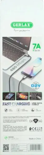 GERLAX Micro USB TO USB Data Cable 1M D2V 7A -2.webp