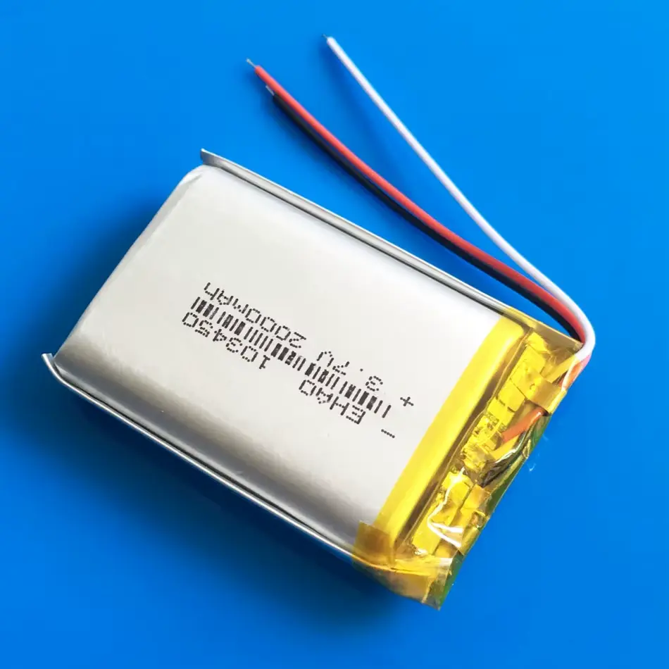 Polymer Li-Ion Single Cell Battery (3.7V, 2000mAh) + Protection Board 10*34*50mm 