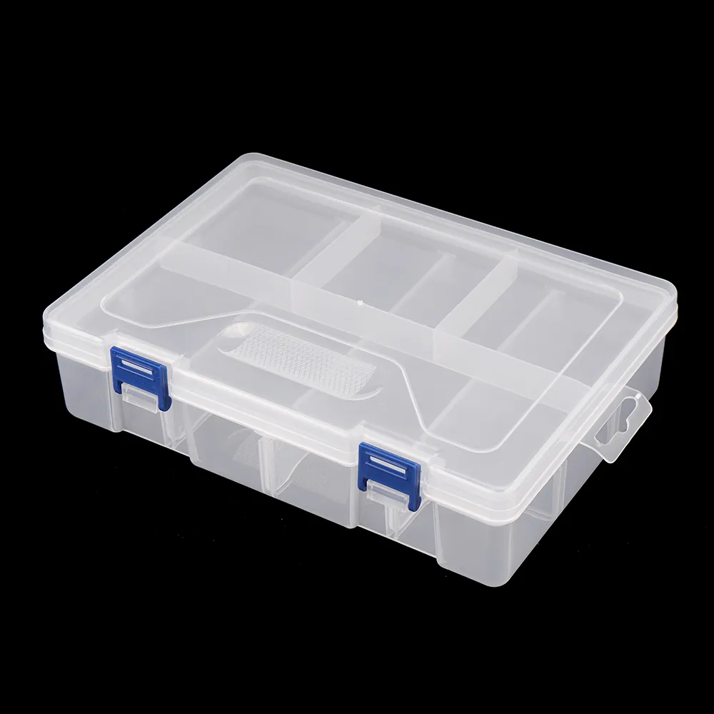 Clear Plastic Box Double Layer 230mmX160mmX60mm 