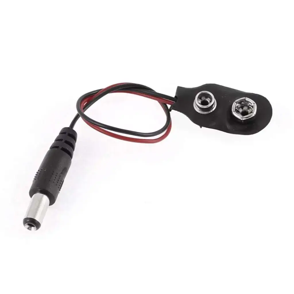 Dc Plug Male to Battery Cap 9V  