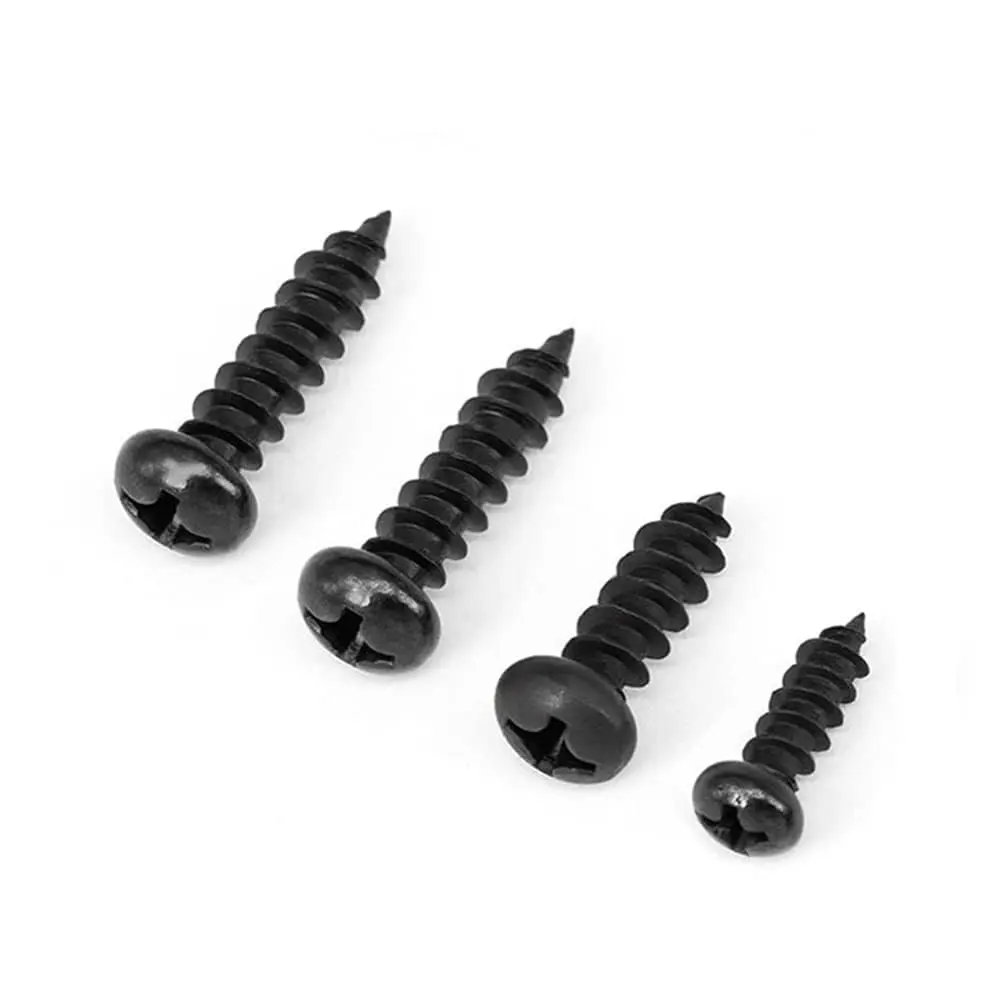 M2x16 Black Phillips Pan Head Screw  
