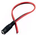 Female DC Power Socket Jack prewired 