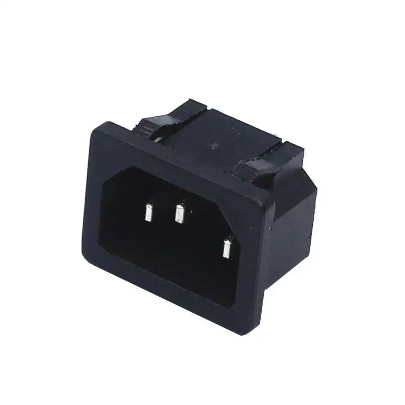 AC Power Plug Male Wire Connector with Plastic Spring 