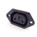 AC Power Plug Female Wire Connector Panel Mount SS-180 