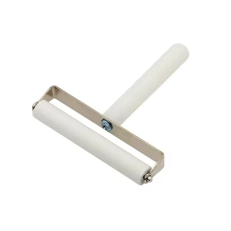 White Silicone Roller 10cm for PCB UV Film and Phone OCA