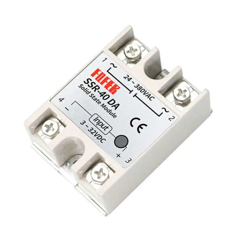 SSR-40DA Solid State Relay (3-32Vdc / 24-380VAc)