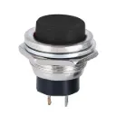 DS-212 Push Button Black Round N.O, 16mm