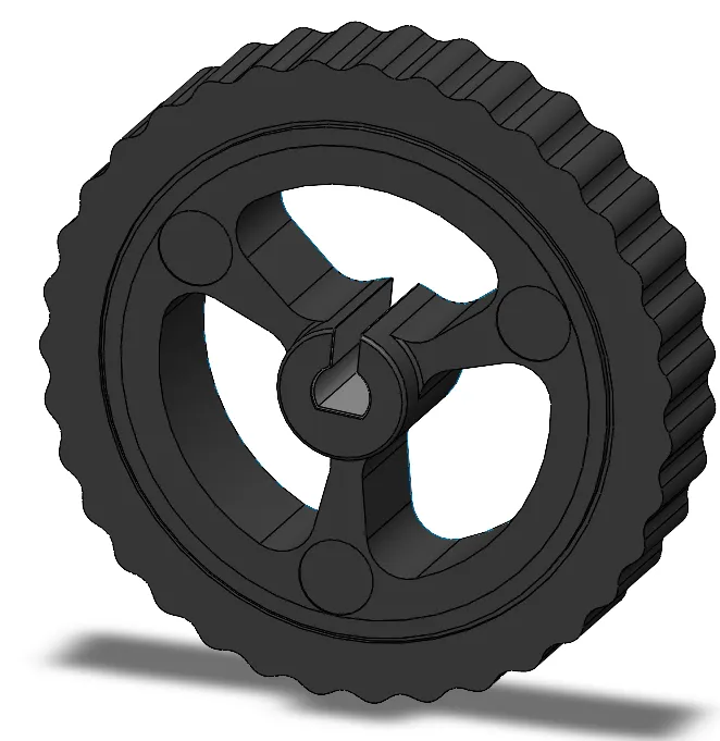 N20 Motor wheel (35mm-3D printed)