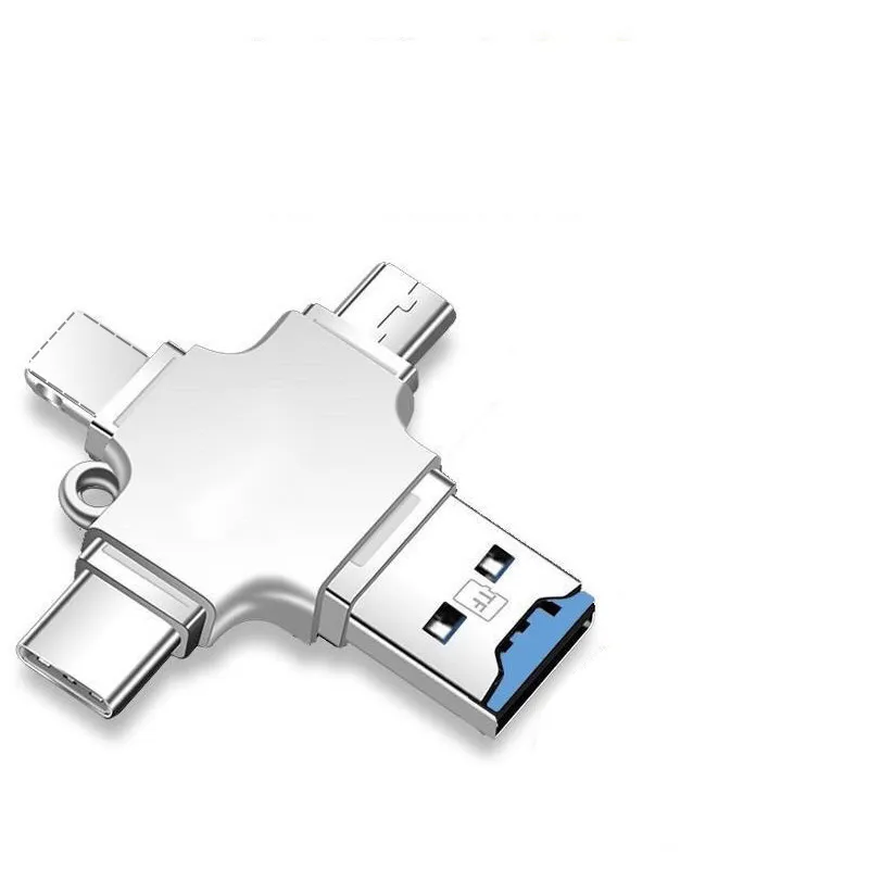 Mobile Card Reader 3 in 1 Micro, Type-C & Lightning USB