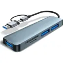 USB HUB 5 IN 1 3USB Port + SD/TF Card reader