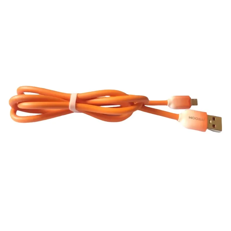 JOYROOM Fast Charging Data Cable USB-A to Micro USB/Type-C USB/ Lightning USB 3A 1Meter - Micro USB (orange)