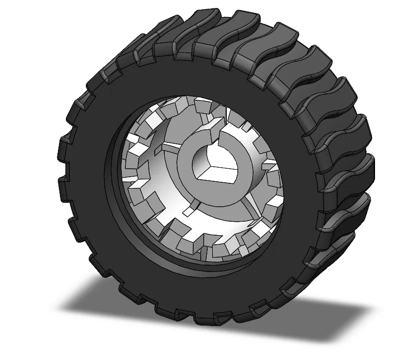 N20 Motor wheel (42mm-3D printed)