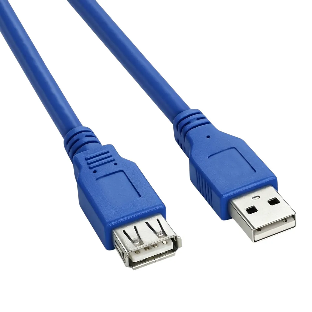 Male To Female Blue Type-A USB Extension Cable 1meter