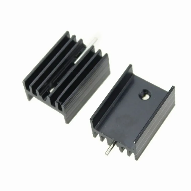 Aluminium Heatsink For TO-220 (20x15x10) mm - Black