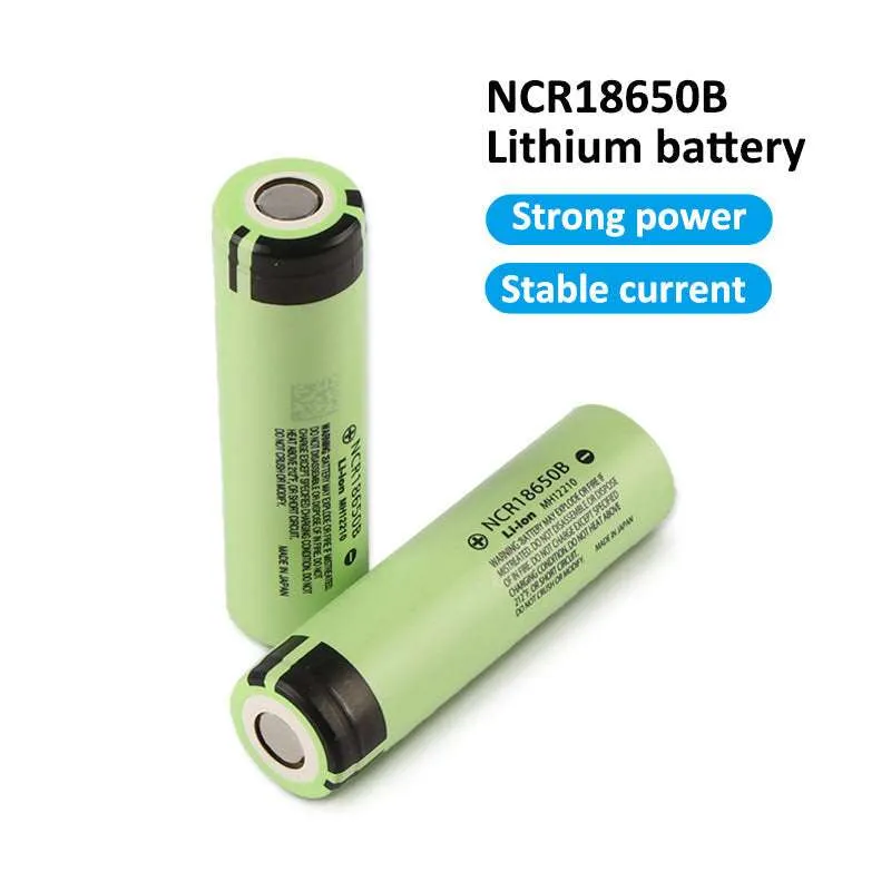 [AA12.6] Panasonic NCR18650B 1000mAh Li-ion Battery 3.7V (2 Pcs)