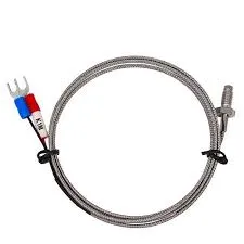 Temperature Sensor Thermocouple, K Type, 2 Wire, 1 Meter