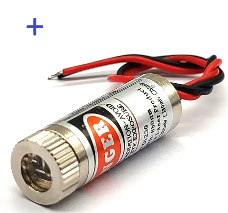 650nm Laser Emitter Module (5Vdc - 5mW) - Cross 