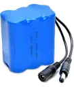 Rechargeable 12V Li-ion Battery Pack with BMS - 18650 3S-2P 5100mAh (EVE Cells)