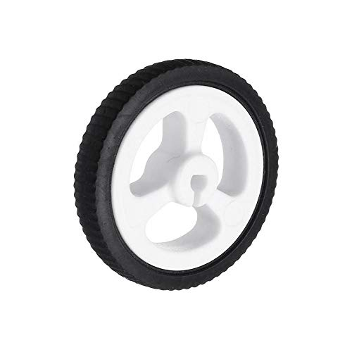 34mm N20 Rubber Wheel for N20 Motor with 3mm D Shaft