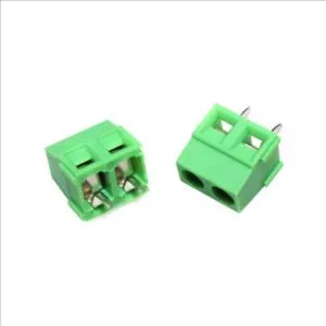 [d13.2] KF127-5.0-2P Green Terminal Block 300V/10A 2 Pins 5mm Pitch