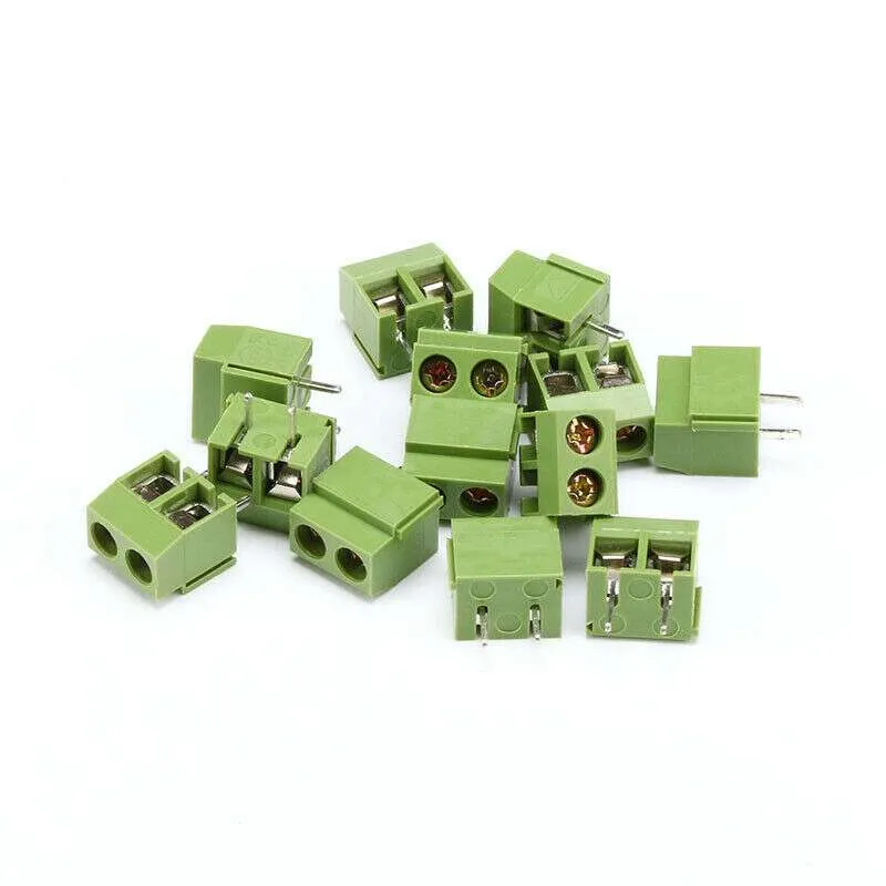 KF127-5.0-2P Green Terminal Block 300V/10A 2 Pins 5mm Pitch