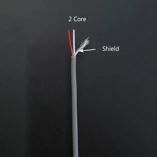 UL2547 Flexible Shielded Electric Wire 2 Core 28AWG 1meter