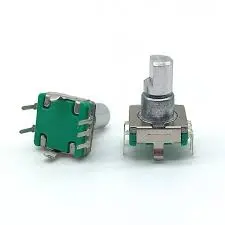 EC11 Rotary Encoder With Push Button Switch 5pin 12mm D-Shaft  