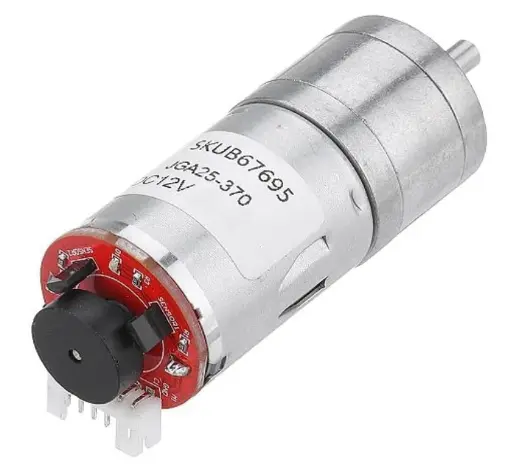 25GA370 DC Gear Motor With Encoder 250RPM 12Vdc
