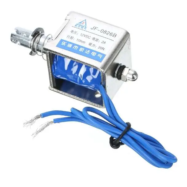 Push Type Linear Solenoid JF-0826B 12V 2A 10mm 20N  