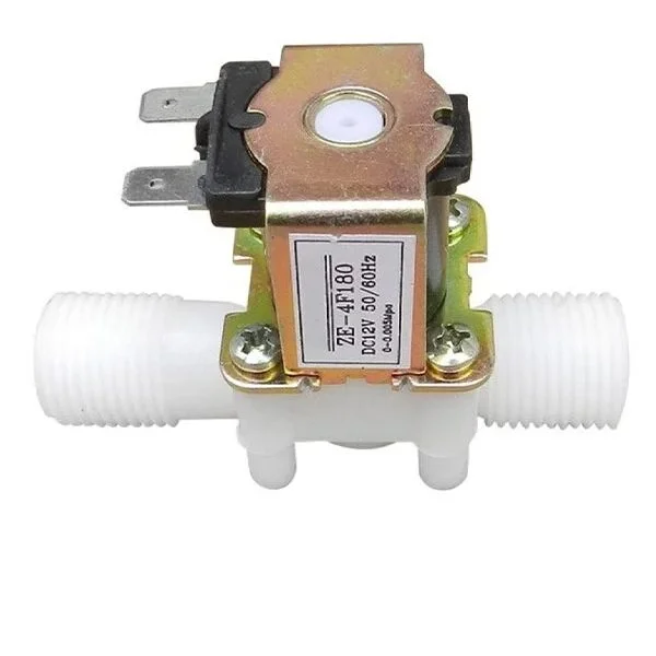 Plastic Solenoid Valve 1/2, 12Vdc, NC 