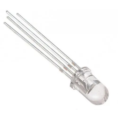 RGB Clear LED 5mm (Common Cathode) – Tri-Color LED for Arduino & DIY Projects