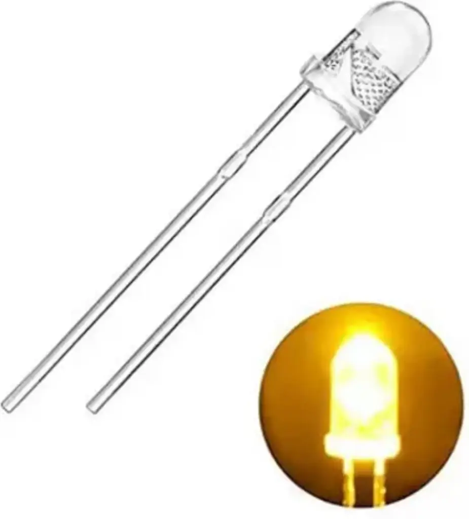 LED 5mm Transparent Yellow color