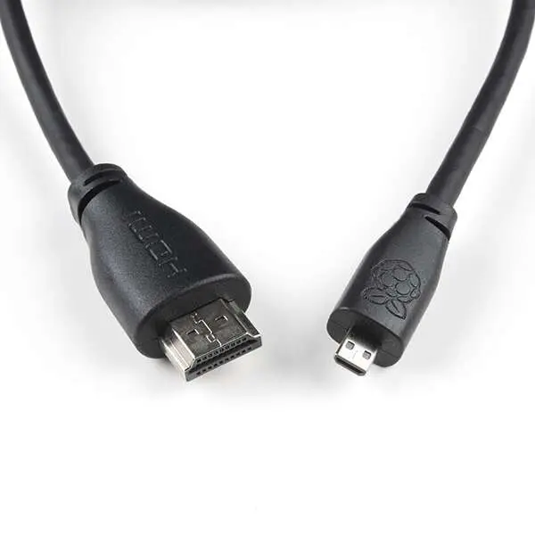 Micro HDMI Male to HDMI Male Cable 2M For Raspberry Pi (Original)