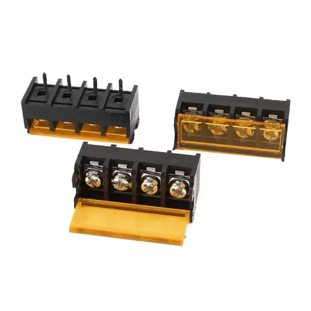 4Pin Barrier Terminal Block With Cover 
