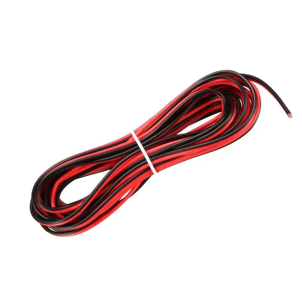 Cable 22AWG 2Core Black & Red UL2468 