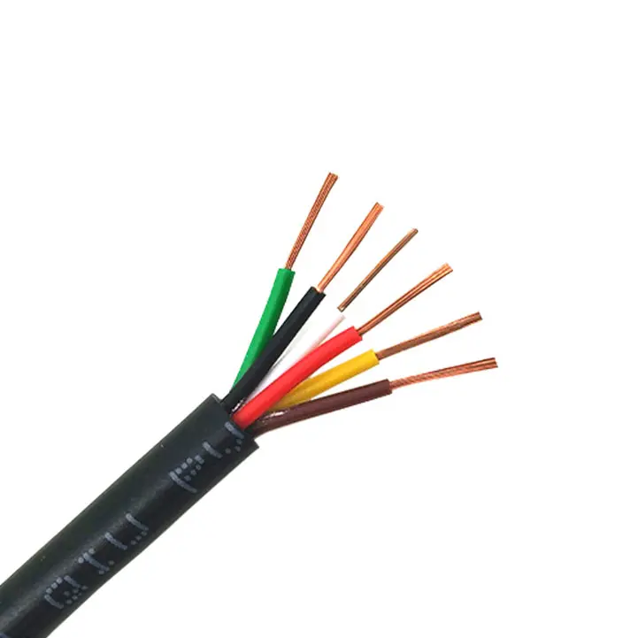 RVV 6Pin*0.5mm² Multicolor Copper Control Signal Cable - 1 Meter 
