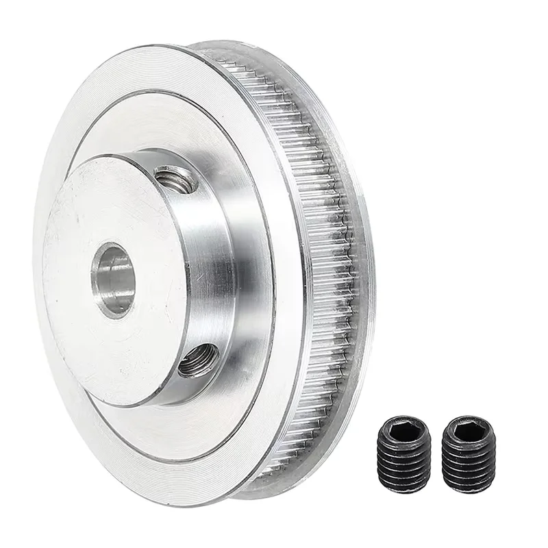 80Teeth GT2 Timing Belt Pulley, 6mm Width, 6.35mm Bore 