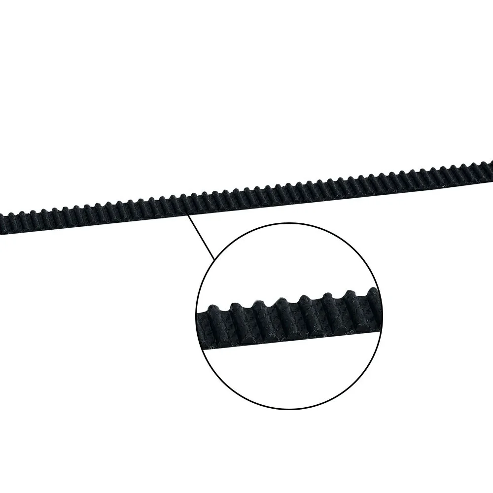 Gt2 Open Belt 6mm Wide PU with steel core 1 Meter, Black 