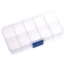 Plastic storage Box, 10 Compartments, 125x65x22mm HQ 