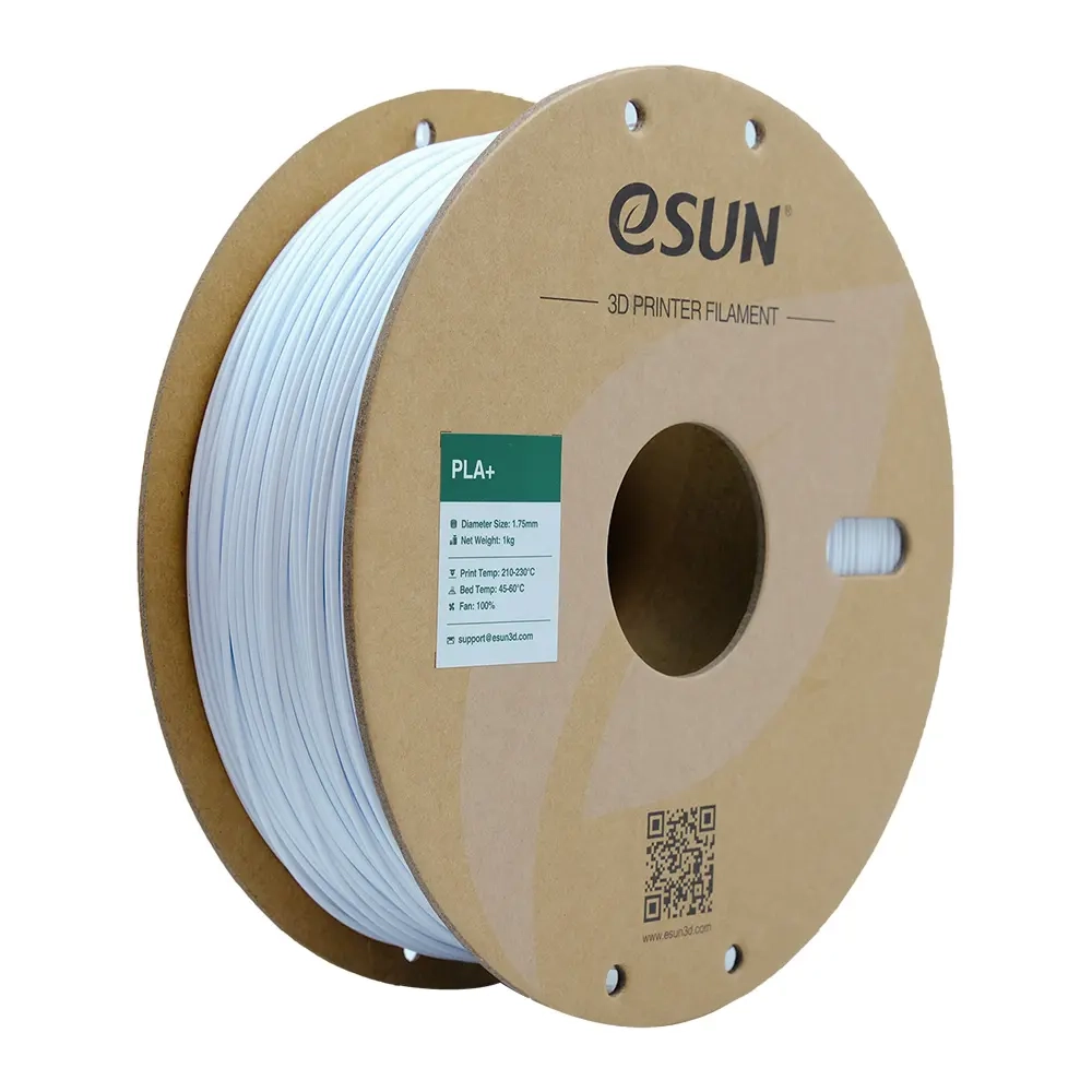 eSUN Cold White PLA+ 3D Filament, 1.75mm, 1kg/Roll 