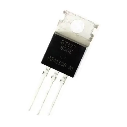 [s5.3] BT137-600E TRIAC, 8A, 600V, 25mA, TO-220 