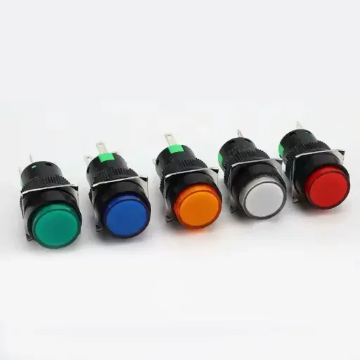 AB6-M Round Push Button Without LED 220VAC 16mm 3 Pin