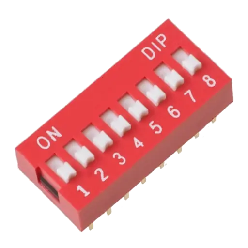 [e11.3] 8 Way DIP Switch, SPST, 2.54mm Pitch  