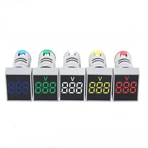 AD22-22VMS Square Shape Indicator Light Voltmeter 