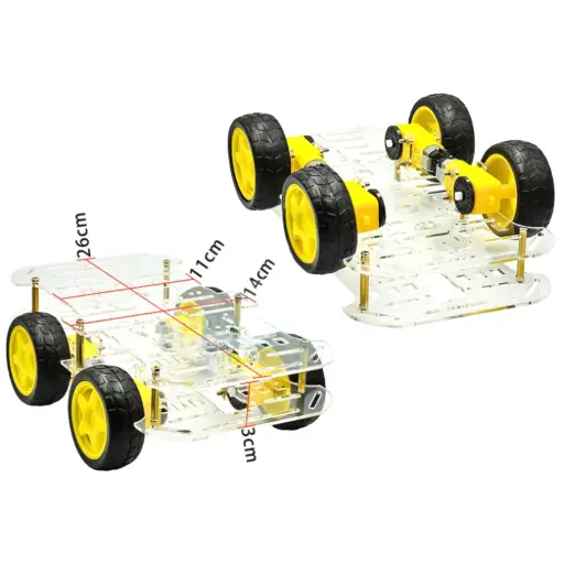 4WD Robot Car Kit - Double Layer 