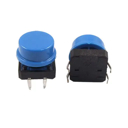 [e25] Blue Round Tactile Switch Cap 