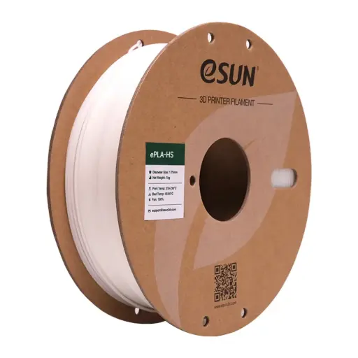 eSUN ePLA+HS High Speed filament,1.75mm,White,1kg/roll 