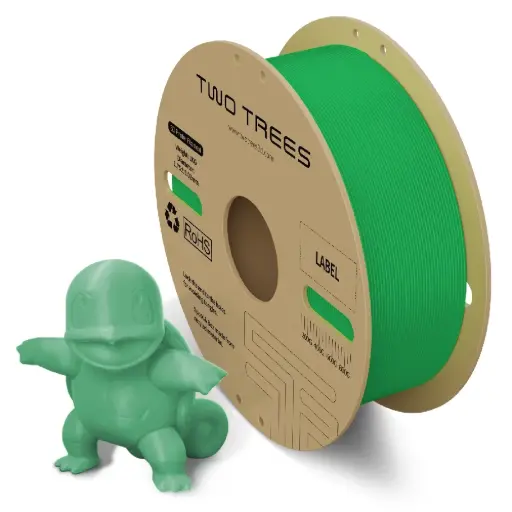 TWOTREES GREEN PLA 3D Filament, 1.75mm, 1kg/Roll 